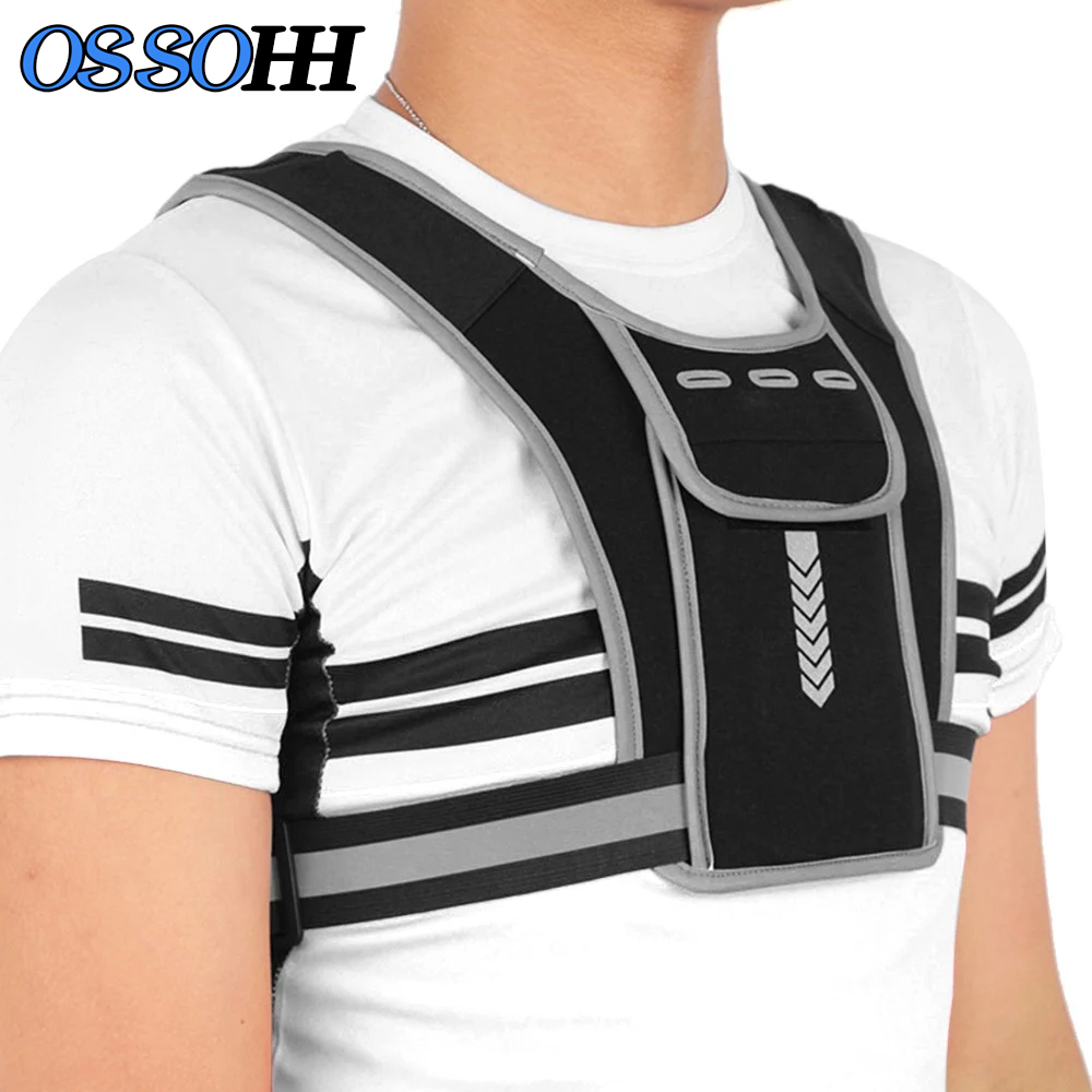 Reflective Cycling Vest - 1 stuks reflecterend hardloopvest, ademend lichtgewicht