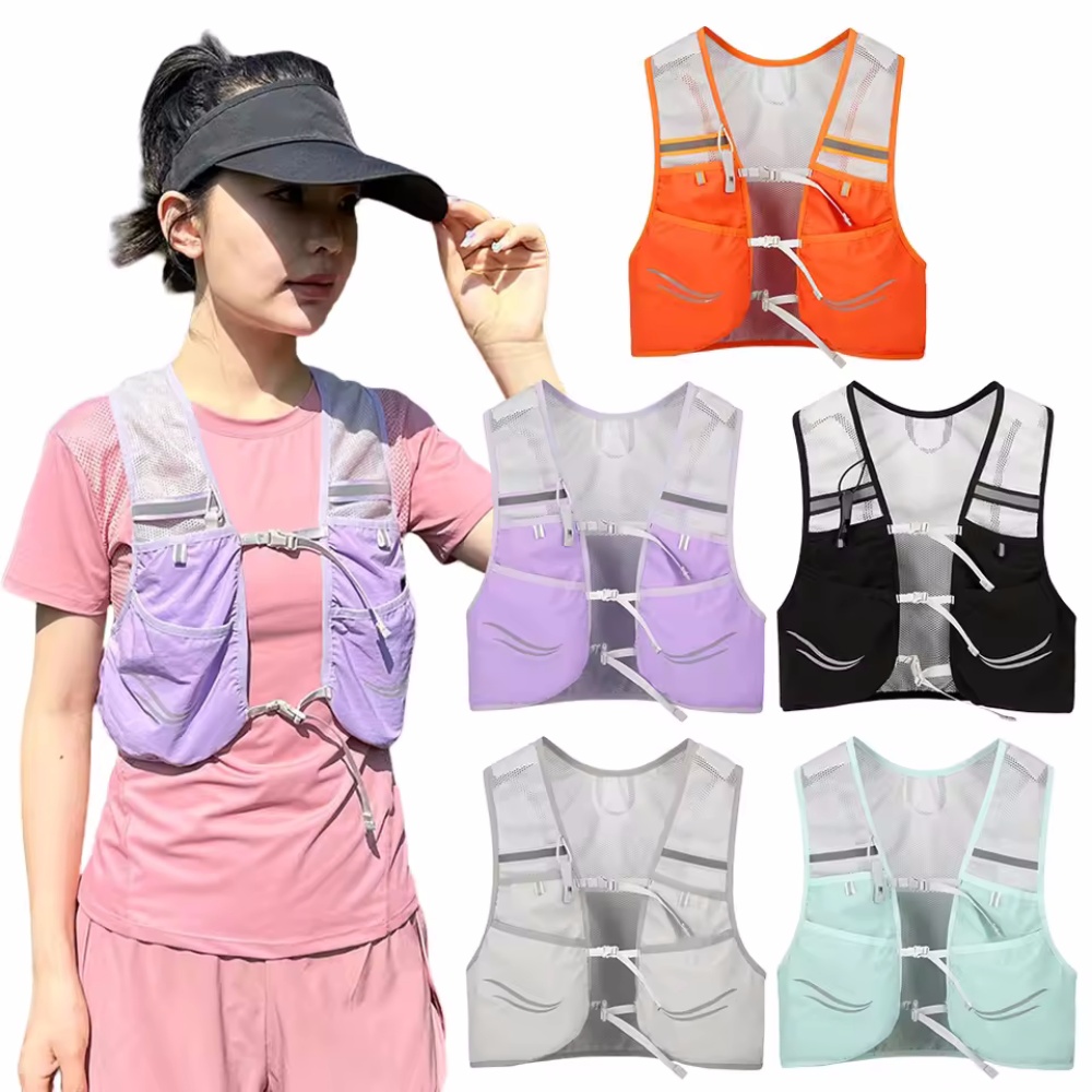 Reflective Cycling Vest - Reflecterend hardloopvest Hydratatie Running Borsttas Ultralight