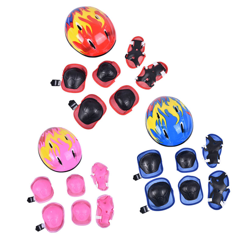 Cycling Gear And Equipment - Kinderfietshelm, balansfiets, glijfiets, beschermende set, 7-delige