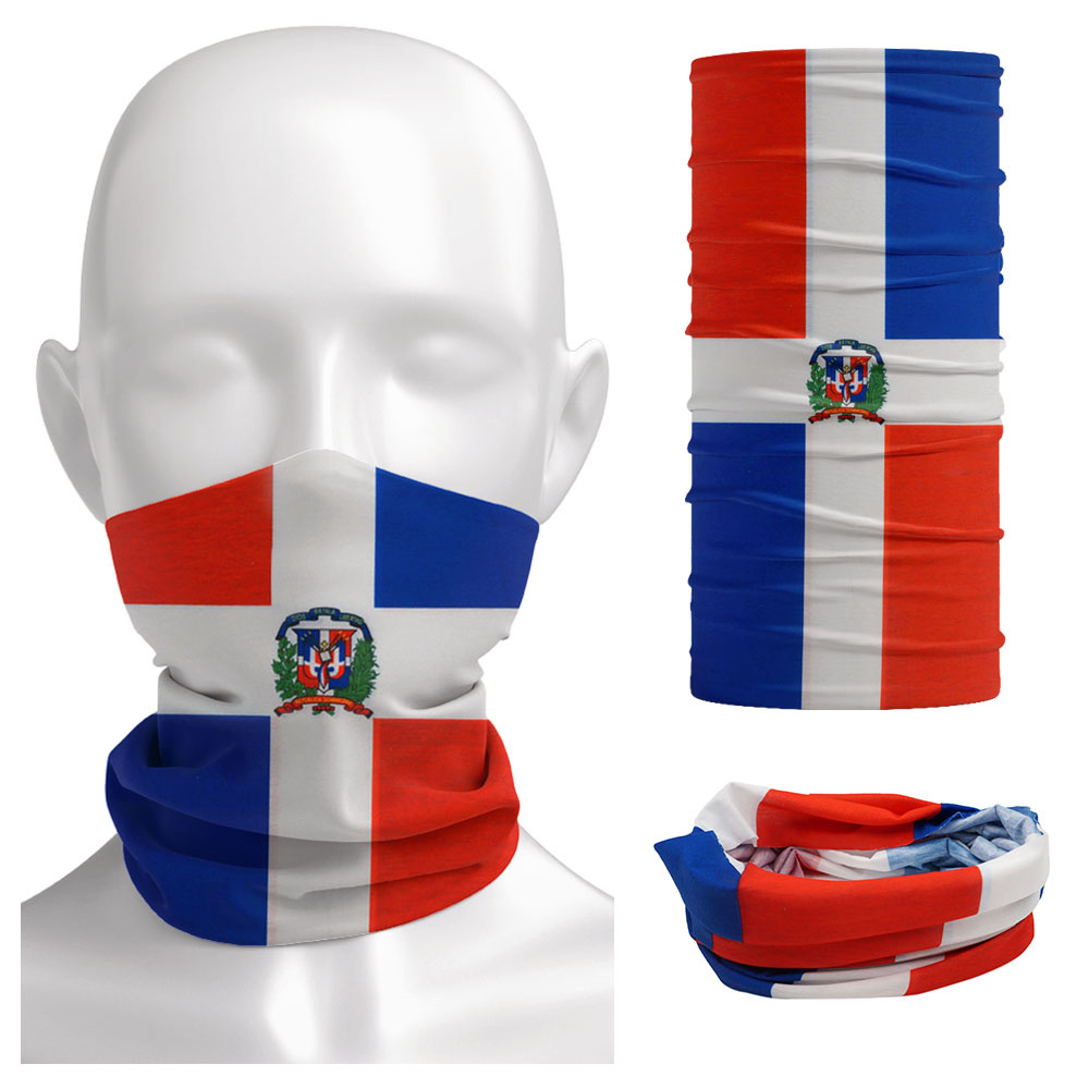 Cycling Gear Women - Dominica Nationale Vlag Bandana Naadloze Zomer