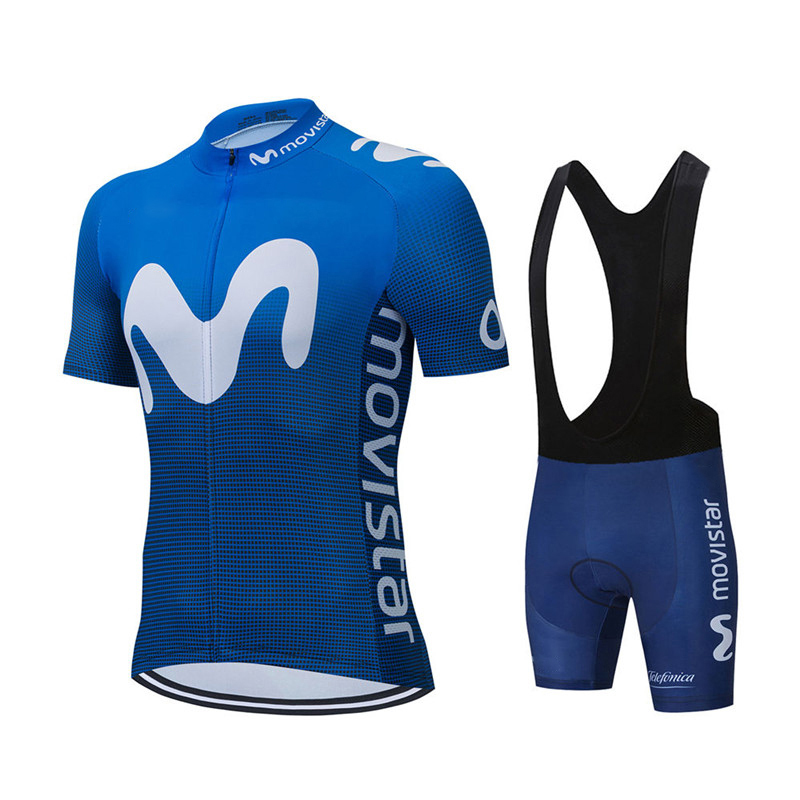 Padded Cycling Shorts - Nieuwe Zomer Movistar Team Wielertrui Sets