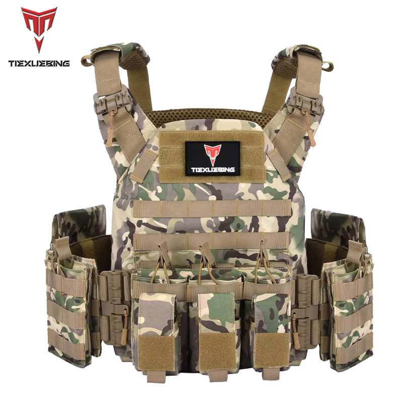 Cycling Gear Pouch - TIEXUEBING Modulair Snelontgrendelbaar Tactisch Vest, Verstelbare