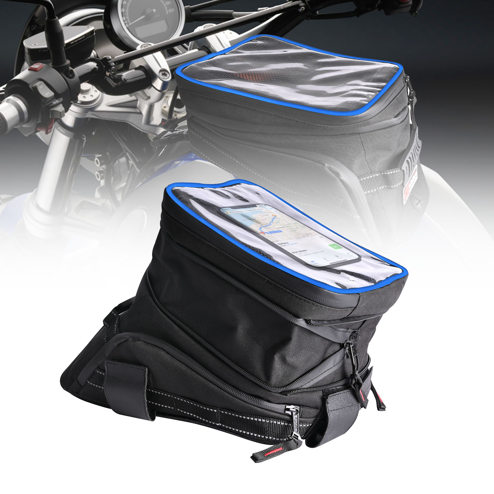 Cycling Gear Travel Bag - Grote Capaciteit Uitbreidbare Motorfiets Tanktassen Fietsen