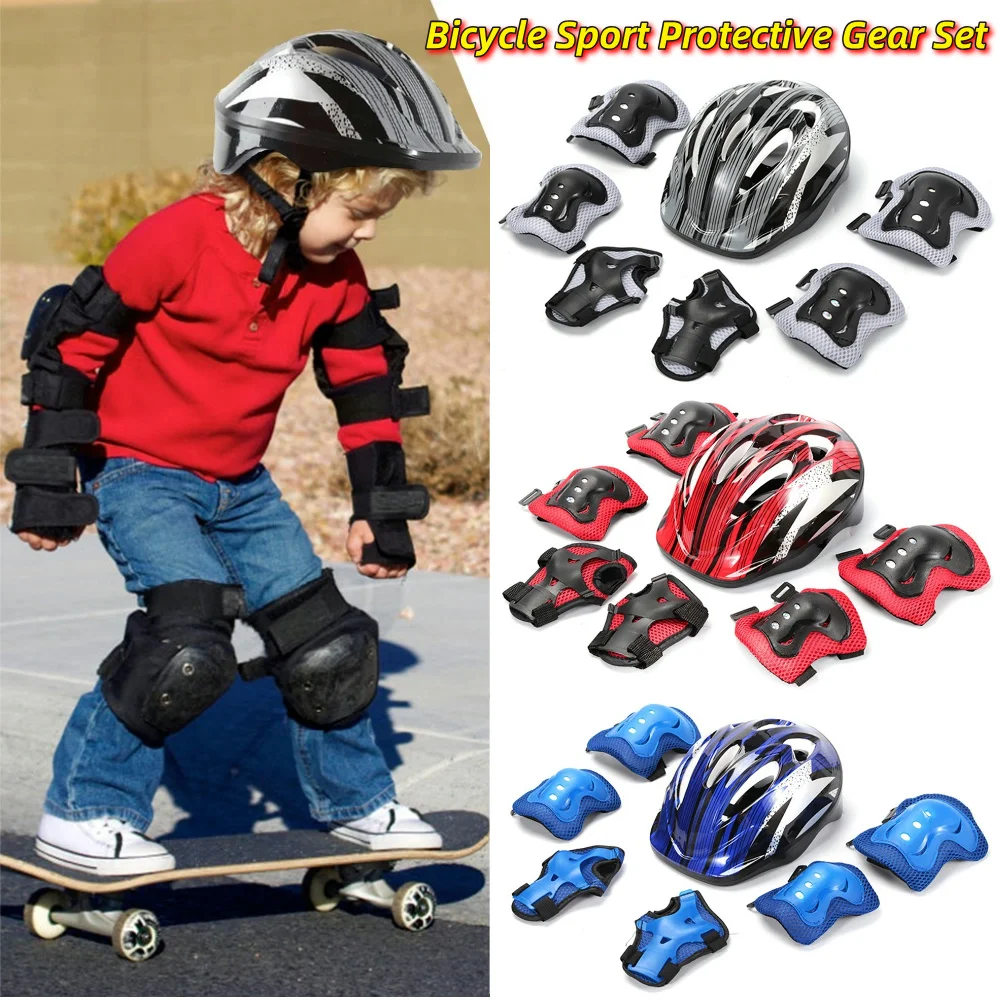 Cycling Gear Helmet - 7 Stuks Fiets Sport Beschermende Uitrusting