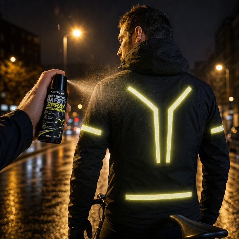 Cycling Gear Helmet - Reflecterende veiligheidsspray voor de nacht, hoge